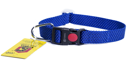 Kennel Premium Reflective Nylon Dog Collar – Adjustable Click Lock Collar for Small Dogs (Premium All Over Reflective Nylon Click Lock Collar) - Kennel