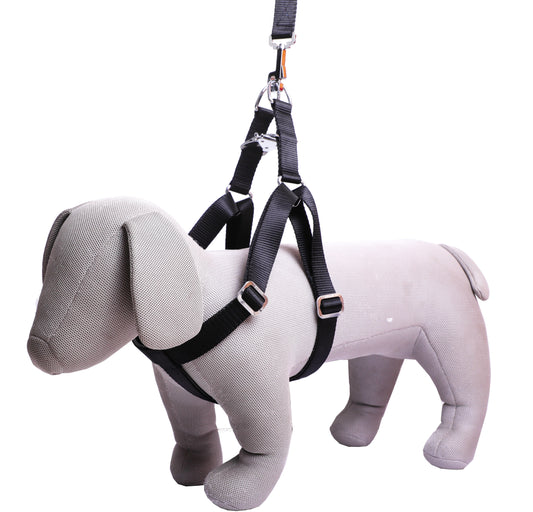 Kennel Foam Padded Soft Nylon Adjustable Harness – Large | Comfortable No-Pull Dog Harness