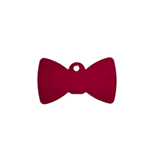 Kennel Aluminium Bow Shape Dog Name Tag (Medium)