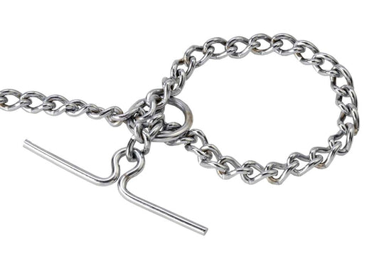Kennel M.S. Tie Chain No.2 (3 mm) | Heavy-Duty Mild Steel Tie-Out Chain for Dogs