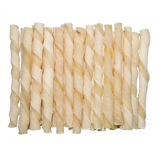 Kennel Twisted Chew Sticks | Natural Rawhide Dental Treats for Dogs