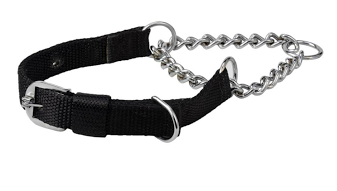 Kennel Premium Nylon Chain Martingale Collar No.0 (5mm) | Adjustable No-Slip Training Collar (1 1/4")