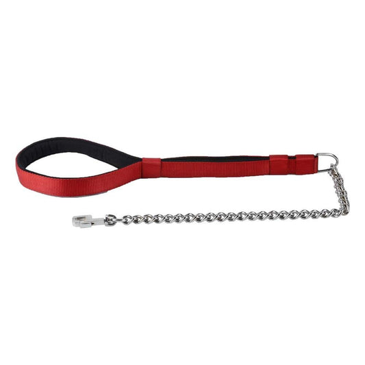 Kennel Padded Nylon Chain Leash No.0 (5mm, 20") – Heavy-Duty Dog Leash (1 1/4")