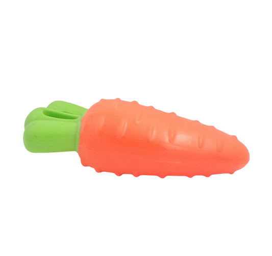 Kennel Carrot Rubber Dog Toy – Fruit-Shaped Durable Chew Toy - Kennel
