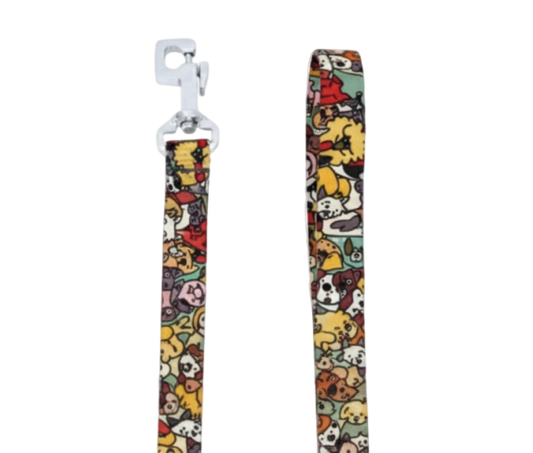 Kennel Animated Animals Print Nylon Dog Leash