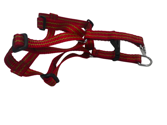 Kennel Nylon Pattern Adjustable Dog Harness (3/4 Inch)