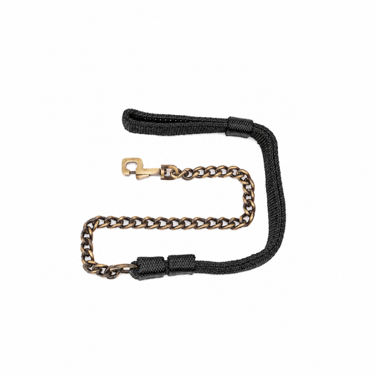 Kennel Premium Nylon Leash with Brass Chain – Strong Dog Chain Leash