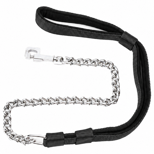 Kennel Padded Chain Dog Leash – 3mm Chrome, 20"