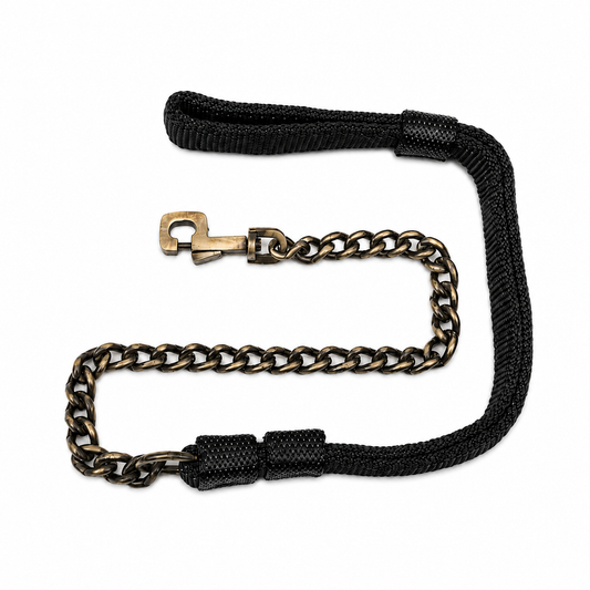 Nylon Brass Chain Dog Leash – Rust-Proof & Durable