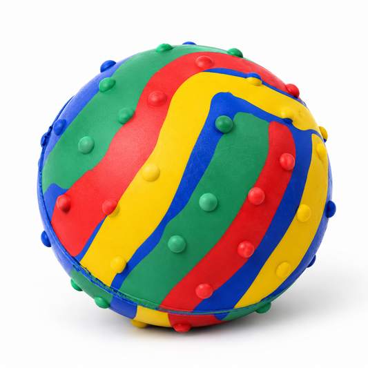 Rubber Squeaky Ball for Dogs – Kennel Multi-Color