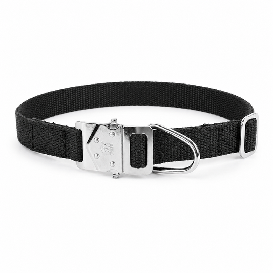 Dog Cotton Collar with M.S. Click Lock Buckle | Kennel