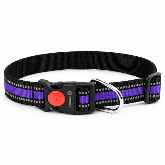 Kennel Reflective Dog Collar – Adjustable Nylon Safety