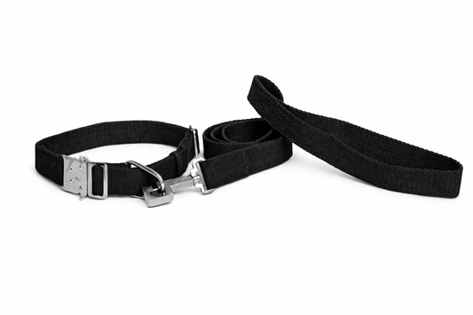 Kennel Cotton M.S. Click Lock Collar & Leash Set | Durable & Comfortable Dog Walking Set