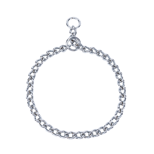 Kennel M.S. Chain Collar | Durable Chrome-Plated Slip Training Collar