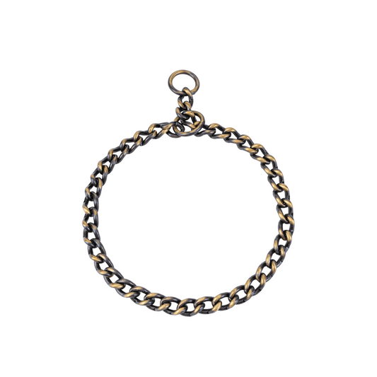 Kennel Brass Collar Chain | Heavy-Duty Brass Slip Collar for Training