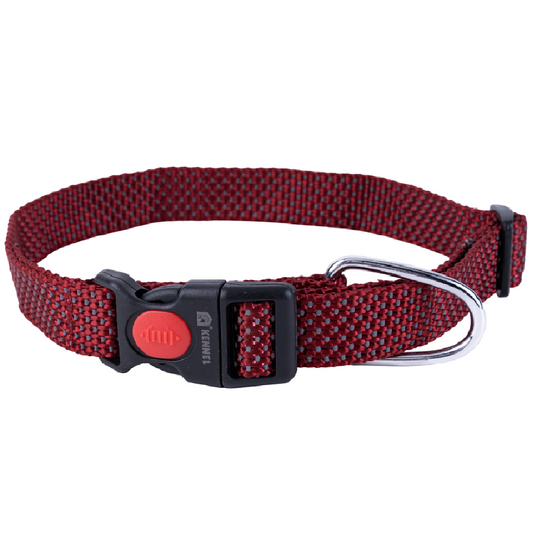 Kennel Premium Reflective Nylon Dog Collar – Adjustable Click Lock Collar