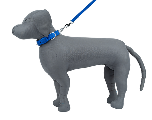 Kennel Soft Nylon Chain Martingale Collar – Gentle Training Collar with Chain