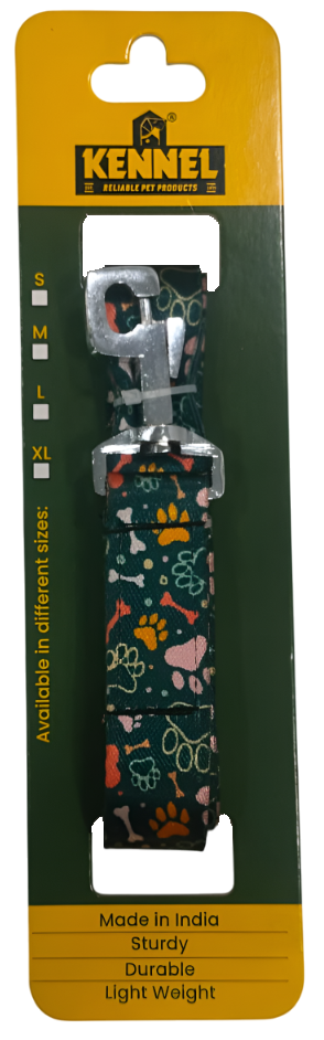 Kennel Premium Printed Nylon Dog Leash 1 Inch x 48 Inch – Strong, Stylish & Durable Printed Lead for Dogs