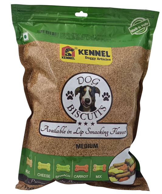 Kennel Mix Veg Flavour Premium Dog Biscuits – Healthy Treats for Medium Breed Dogs (1kg)