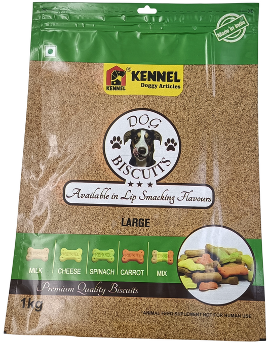 Kennel Mix Veg Flavour Premium Dog Biscuits – Healthy Vegetarian Treats for Large Breed Dogs (1kg)