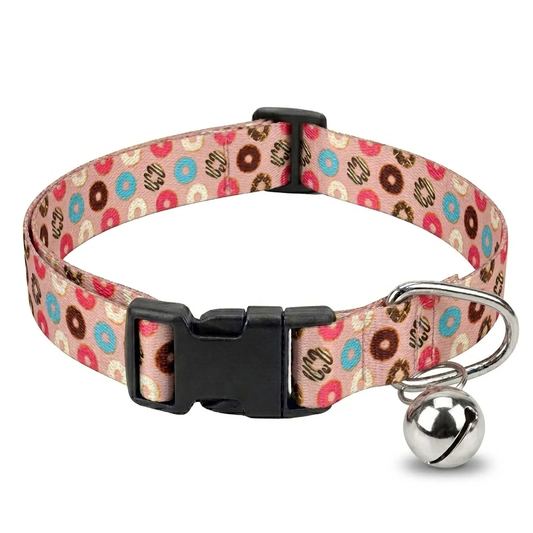Printed Puppy & Cat Collar – Pink Donuts
