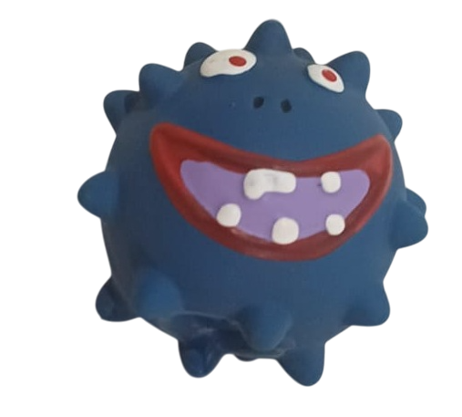 Kennel Smiley Latex Squeaky Dog Toy – Soft & Durable Chew Ball for Dogs