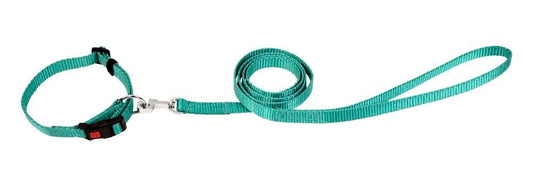 Kennel Soft Nylon Adjustable Click Lock Collar & Leash Set for Dogs – 1/2" Lightweight & Durable