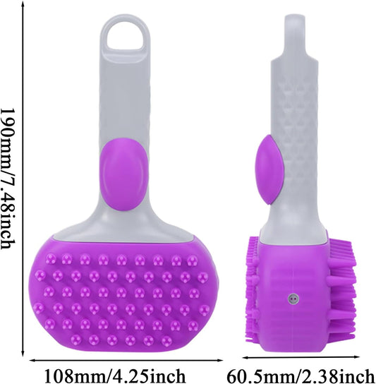 Kennel Double-Sided Pet Steam Bath Brush