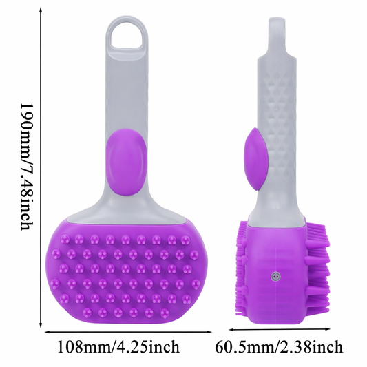 Kennel Double-Sided Pet Steam Bath Brush