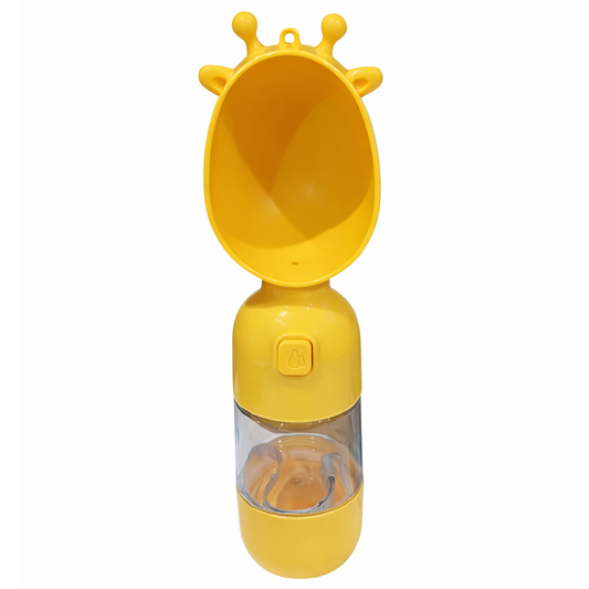 Kennel Deer Style 2-in-1 Travel Water Bottle & Food Container for Dogs and Cats