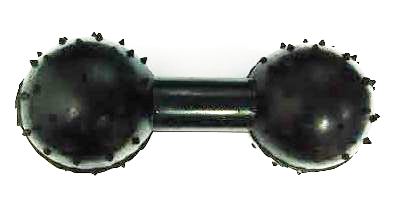 Ultra-Tough Solid Rubber Dumbbell Dog Toy by Kennel – Heavy-Duty Chew & Fetch Trainer