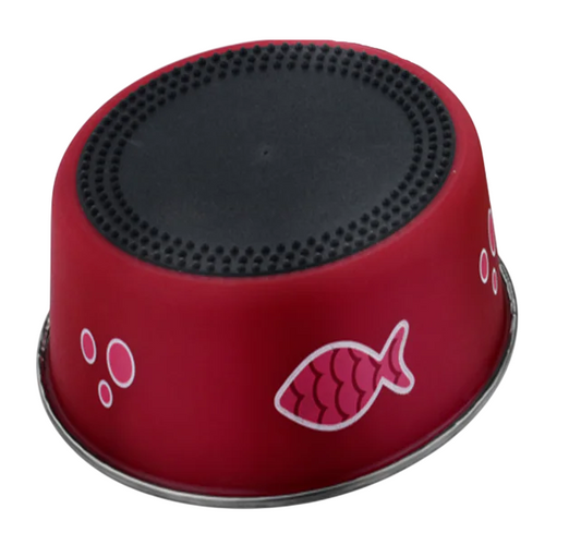 Kennel Elite Series Stainless Steel Printed Pet Feeding Bowl – Color May Vary