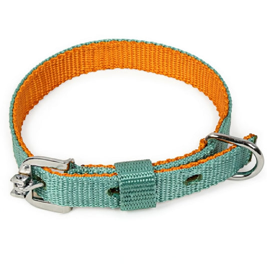 Kennel Soft Two-Color Nylon Dog Collar – Lightweight Adjustable Collar