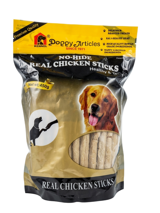 Kennel No-Hide Real Chicken Sticks – Healthy Natural Chew Treats for Dogs (450g)