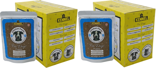 Kennel Chicken Paste Puppy Dog Food Gravy Pouch – 80g (Supports Growth & Healthy Coat)