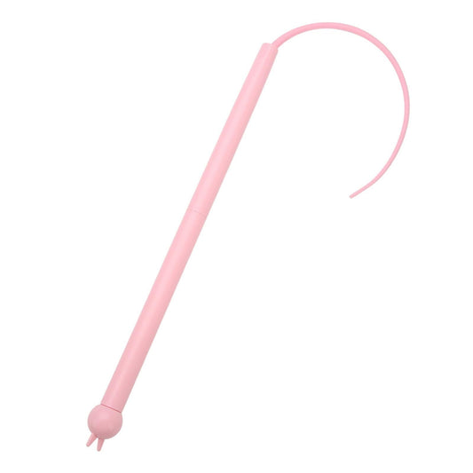 Kennel Silicone Cat Teaser Stick Toy – Flexible Pink Wand for Playful Cats