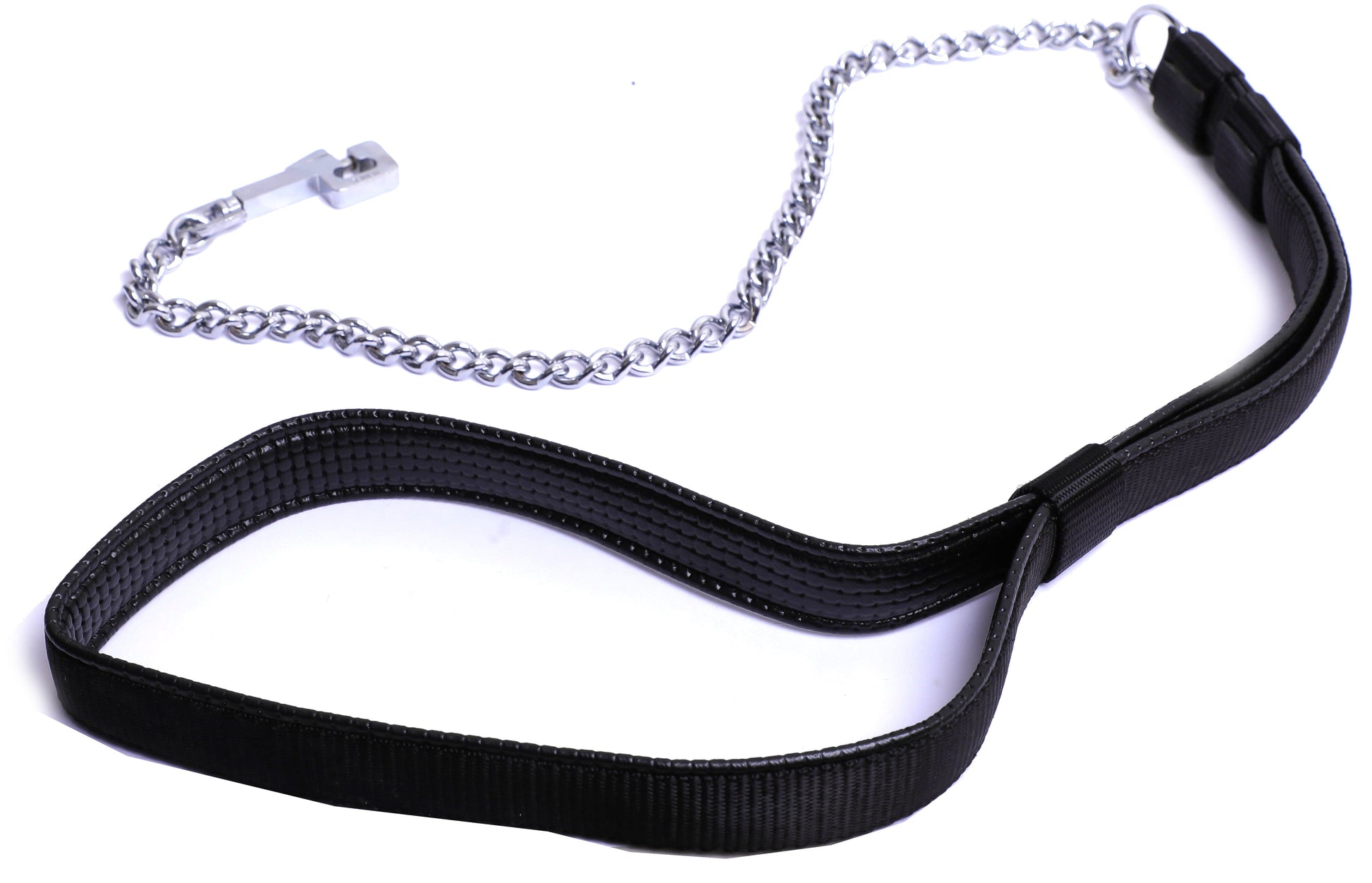 Kennel Foam Padded Soft Nylon Chain Leash | Comfortable Foam Handle & Strong Chrome Chain Dog Leash - Kennel 