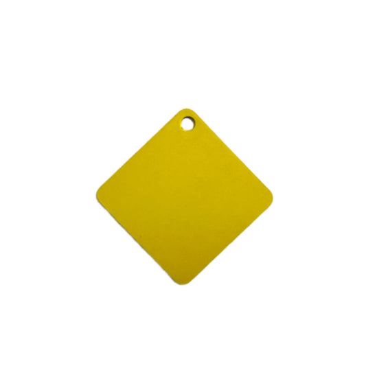 Kennel Aluminium Diamond Shape Dog Name Tag (Medium)