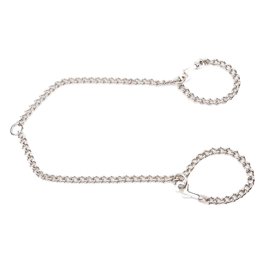 Stainless Steel Dog Chain | Kennel Dual Snap Hook Leash