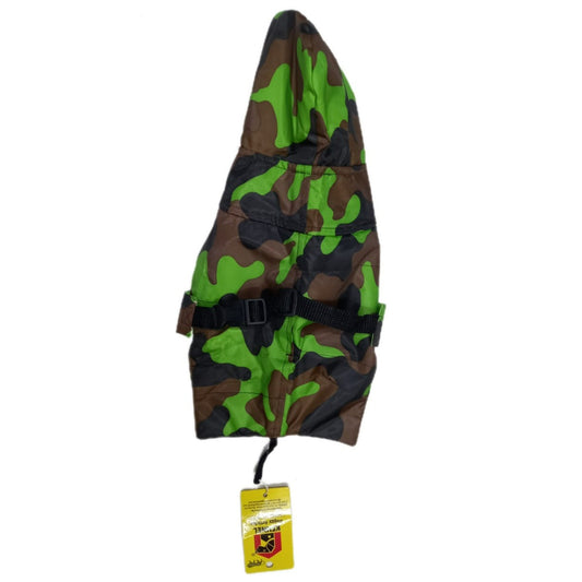 Kennel Army Raincoat for Dogs – Waterproof, Lightweight & Adjustable Camouflage Pet Rain Jacket