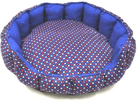 Kennel Round Recorn Bed for Dogs – Soft, Colorful & Comfortable Pet Bed