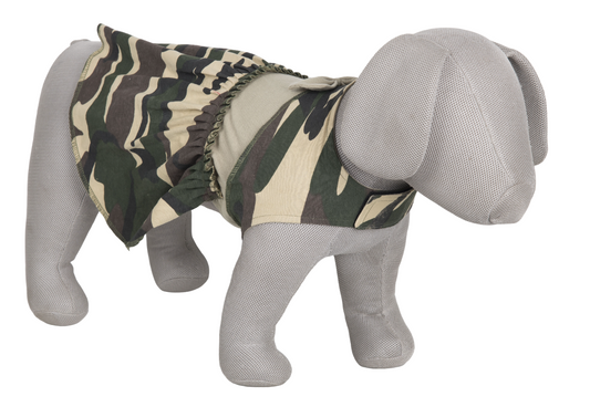 Kennel Army Camouflage Frock for Dogs – Stylish Military Print Pet Dress