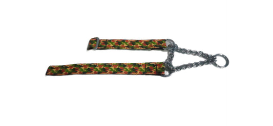 Kennel Camouflage Printed Nylon Chain Dog Collar (3MM)