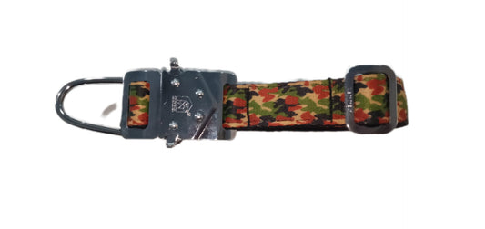 Kennel Camouflage Printed Nylon Dog Collar with M.S. Click Lock