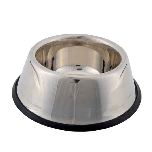 Kennel Stainless Steel Deep Feeding Bowl – Non-Slip Heavy-Duty Pet Dish