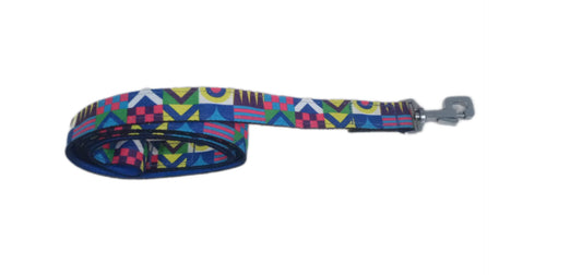 Kennel Shapes Printed Nylon Dog Leash (1 Inch)
