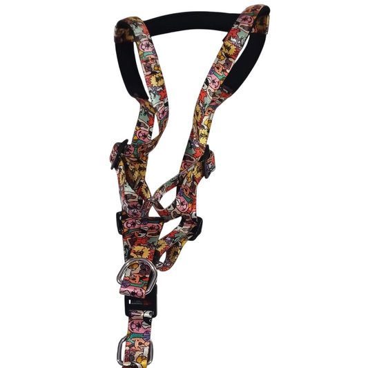 Kennel Printed Adjustable Dog Harness