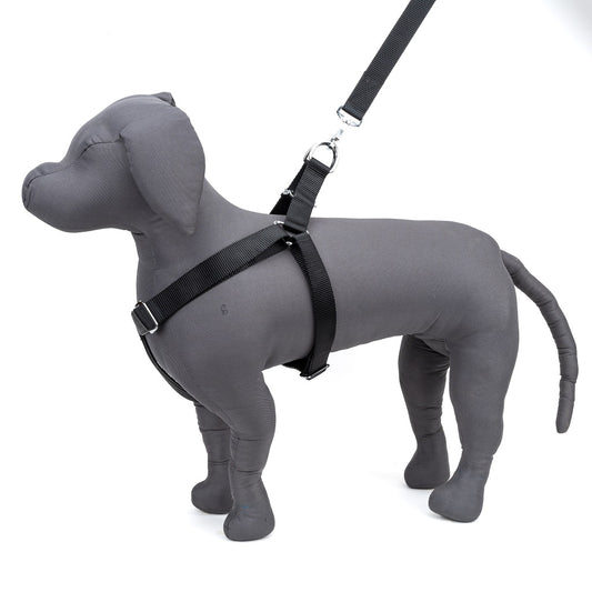Kennel Foam Padded Soft Nylon Adjustable Harness – Large | Comfortable No-Pull Dog Harness
