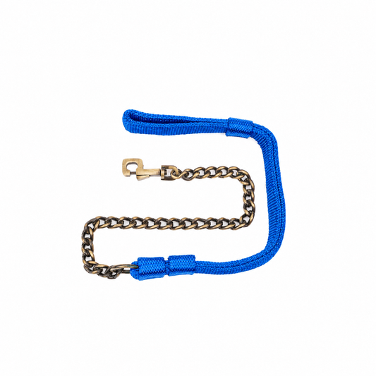 Kennel Premium Nylon Leash with Brass Chain – Strong Dog Chain Leash