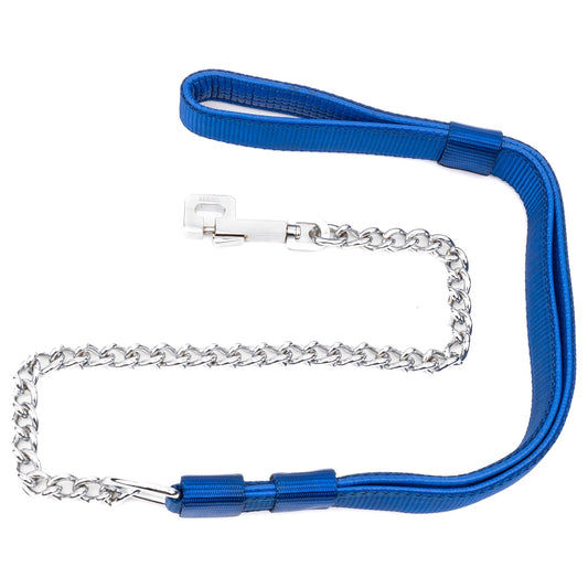 Foam Padded Chain Dog Leash | Nylon & Chrome by Kennel